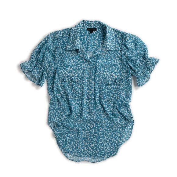 Atelier Short Sleeve Floral Blouse - Picture 2 of 7